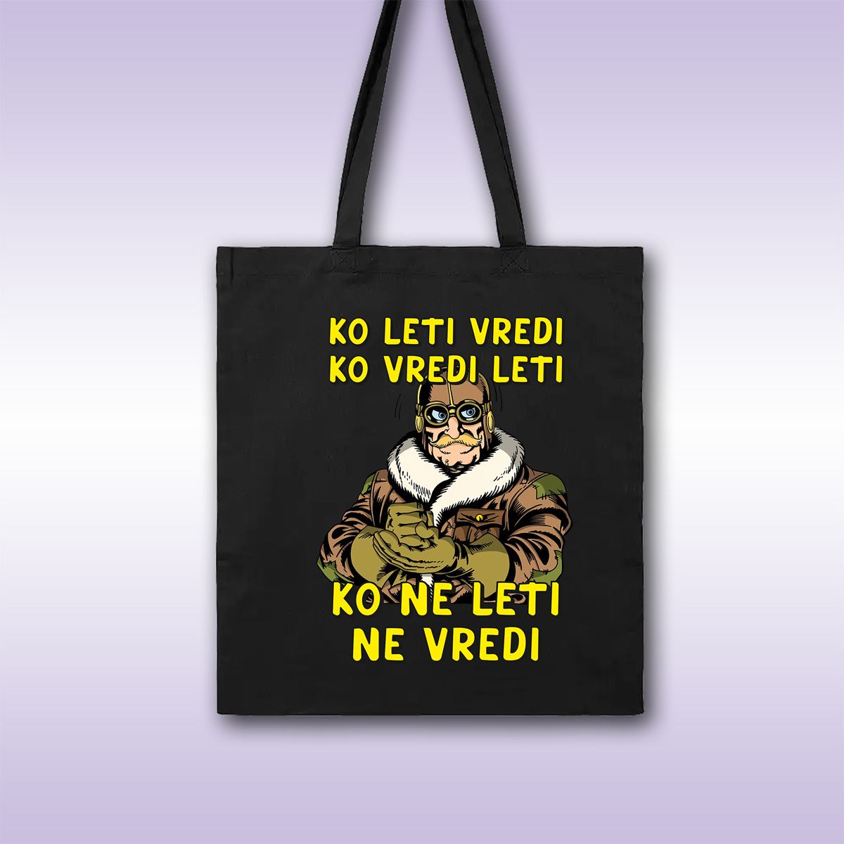Ko vredi leti – crni ceger sa štampom
