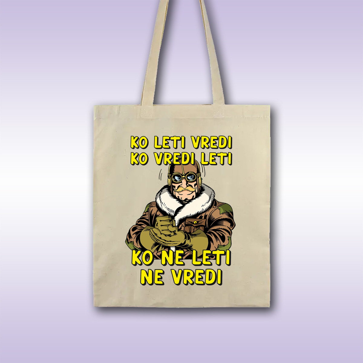Ko vredi leti – natur majica sa štampom