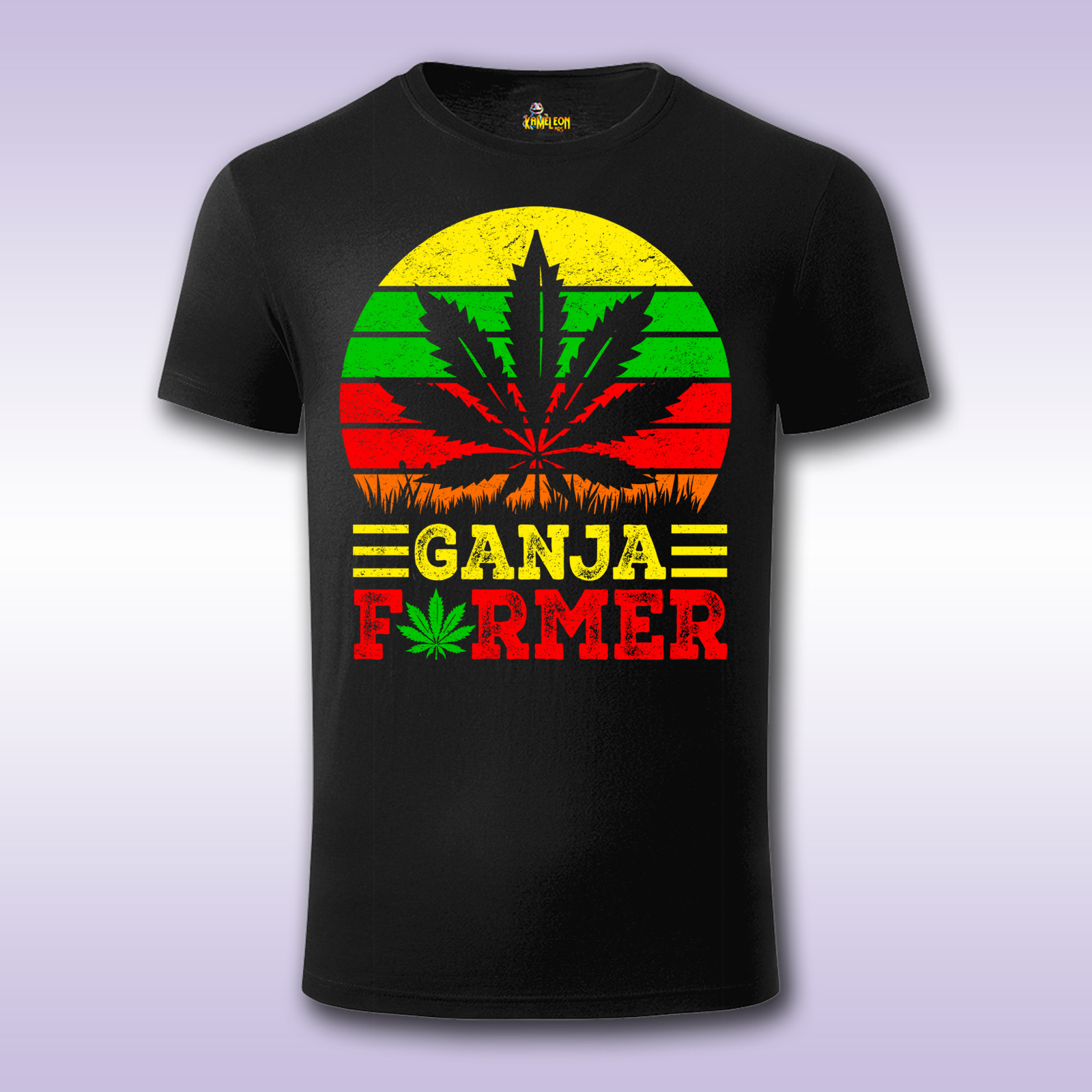 Ganja leaf – majica Fit sa štampom