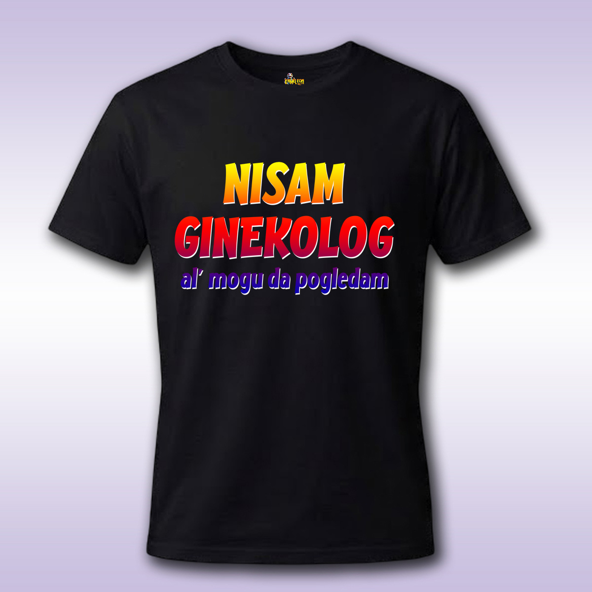 Nisam ginekolog – crna majica Economy sa štampom