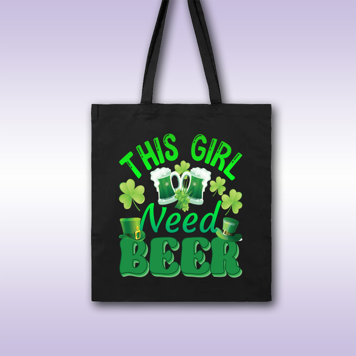 This girl need beer – crni ceger sa štampom