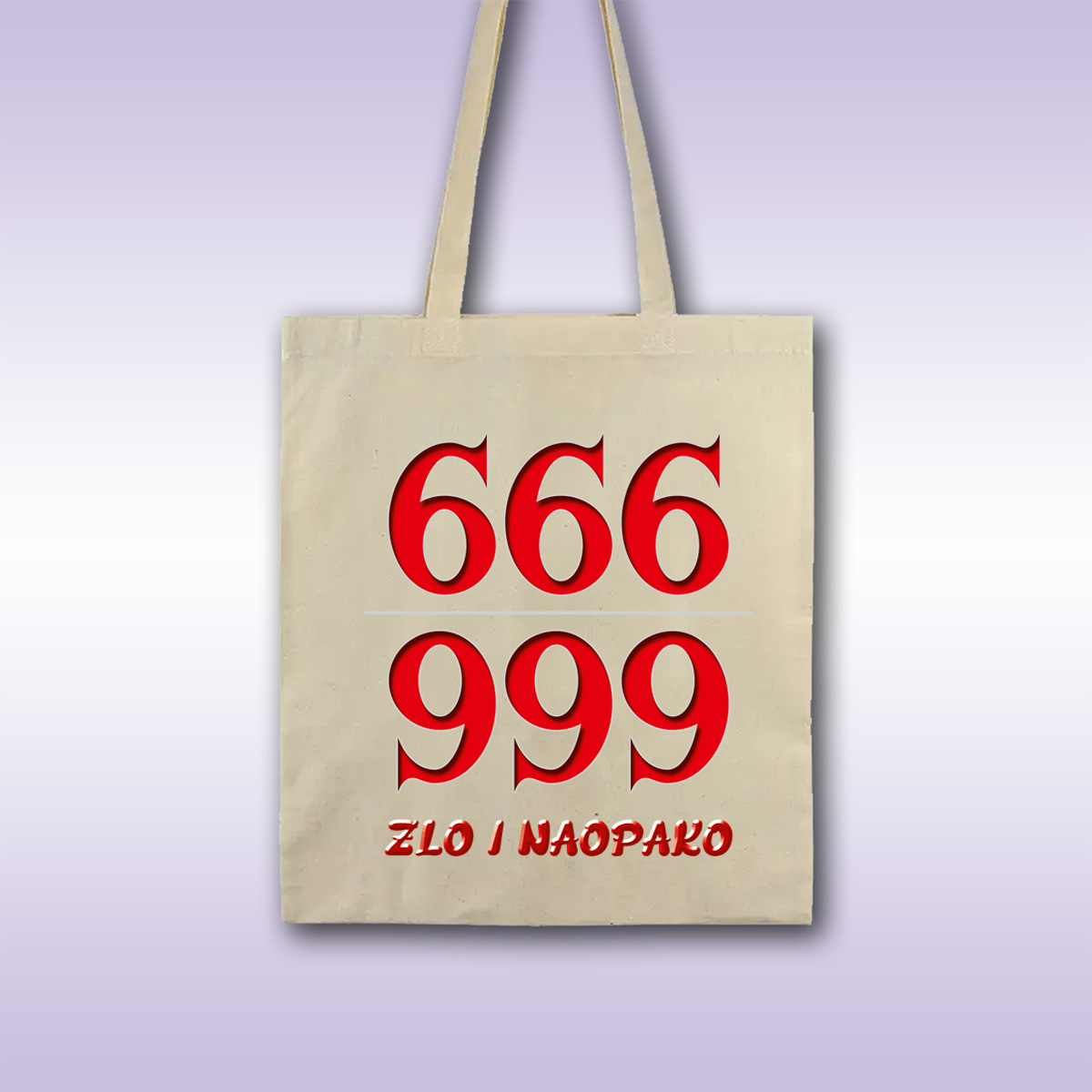 Zlo i naopako – natur ceger sa štampom