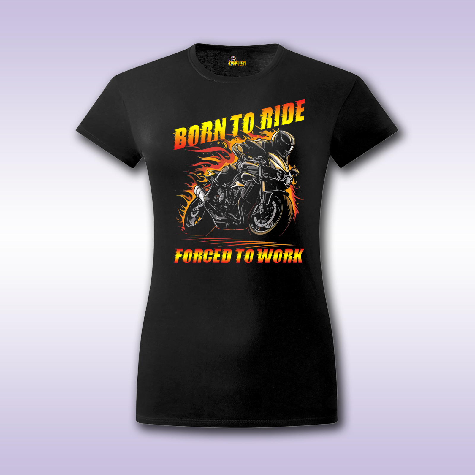 Born to ride – ženska majica sa štampom