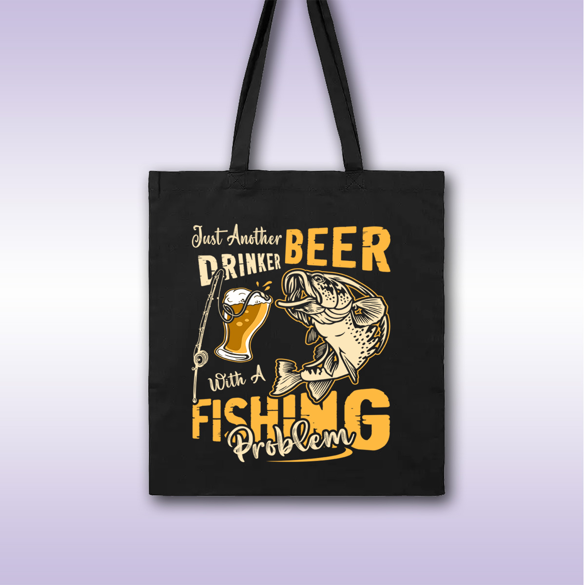 Beer Fishing – crni ceger sa štampom