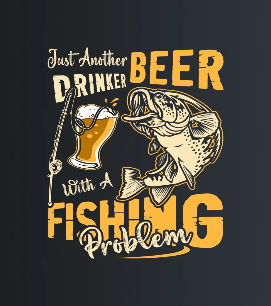 Beer Fishing – majica sa štampom
