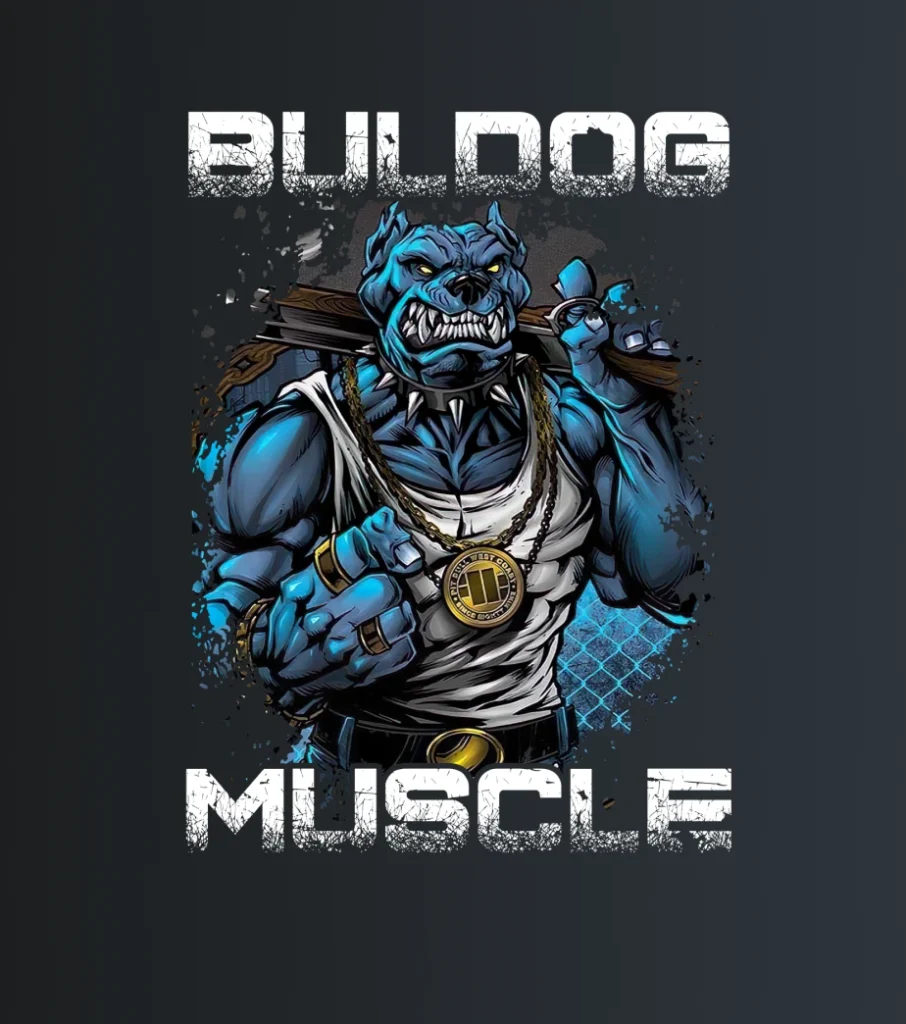 Buldog muscle – majica sa štampom