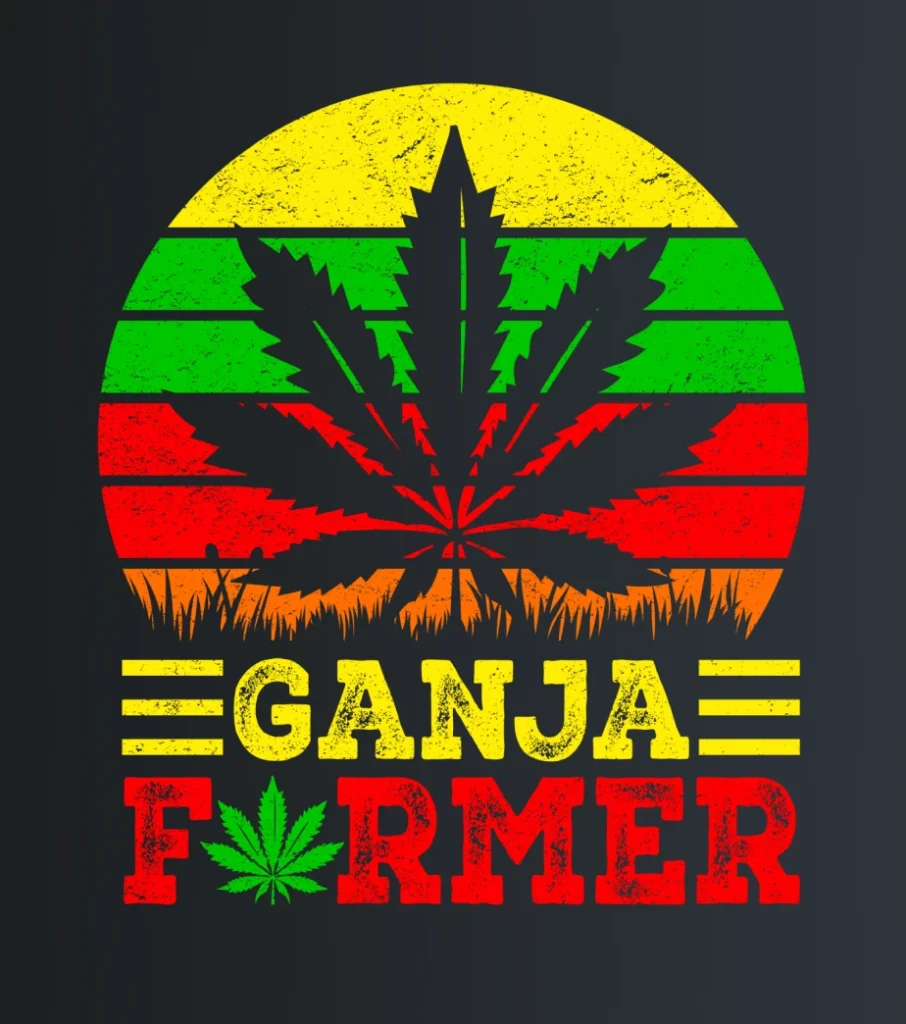 Ganja leaf – majica sa štampom