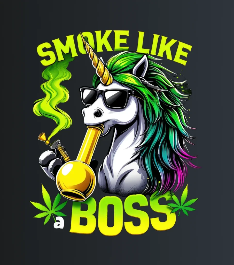 Unicorn weed – majica sa štampom