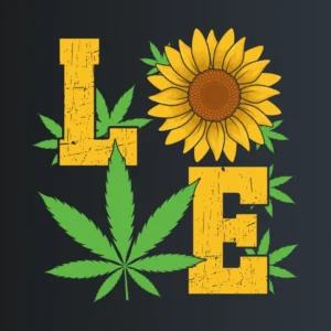 Love WEED – majica sa štampom