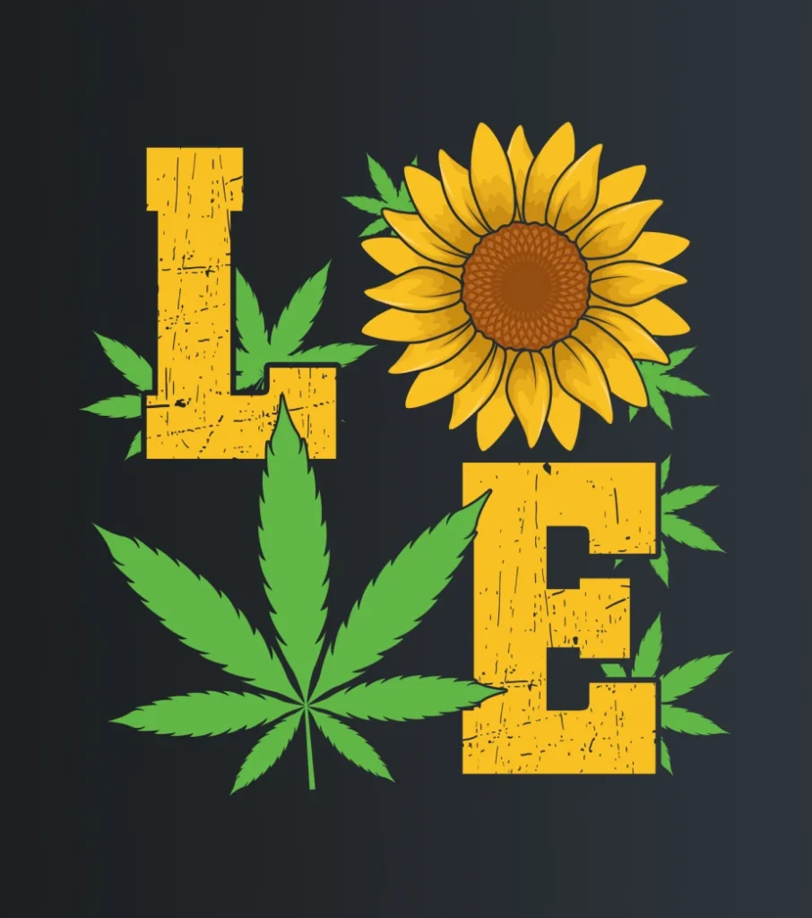Love WEED – majica sa štampom