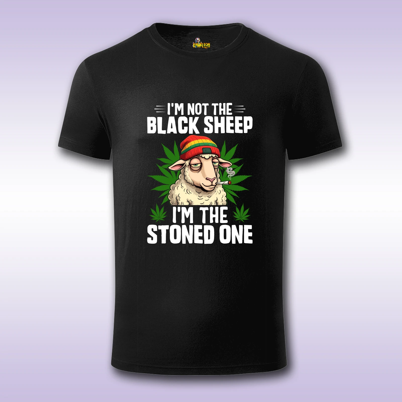 I’m not the black sheep – crna majica Fit sa štampom