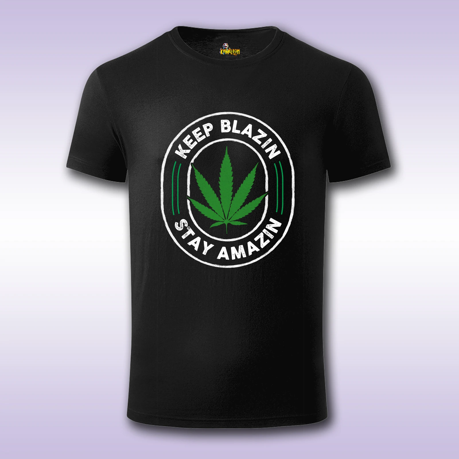 Keep Blazin – crna majica Fit sa štampom
