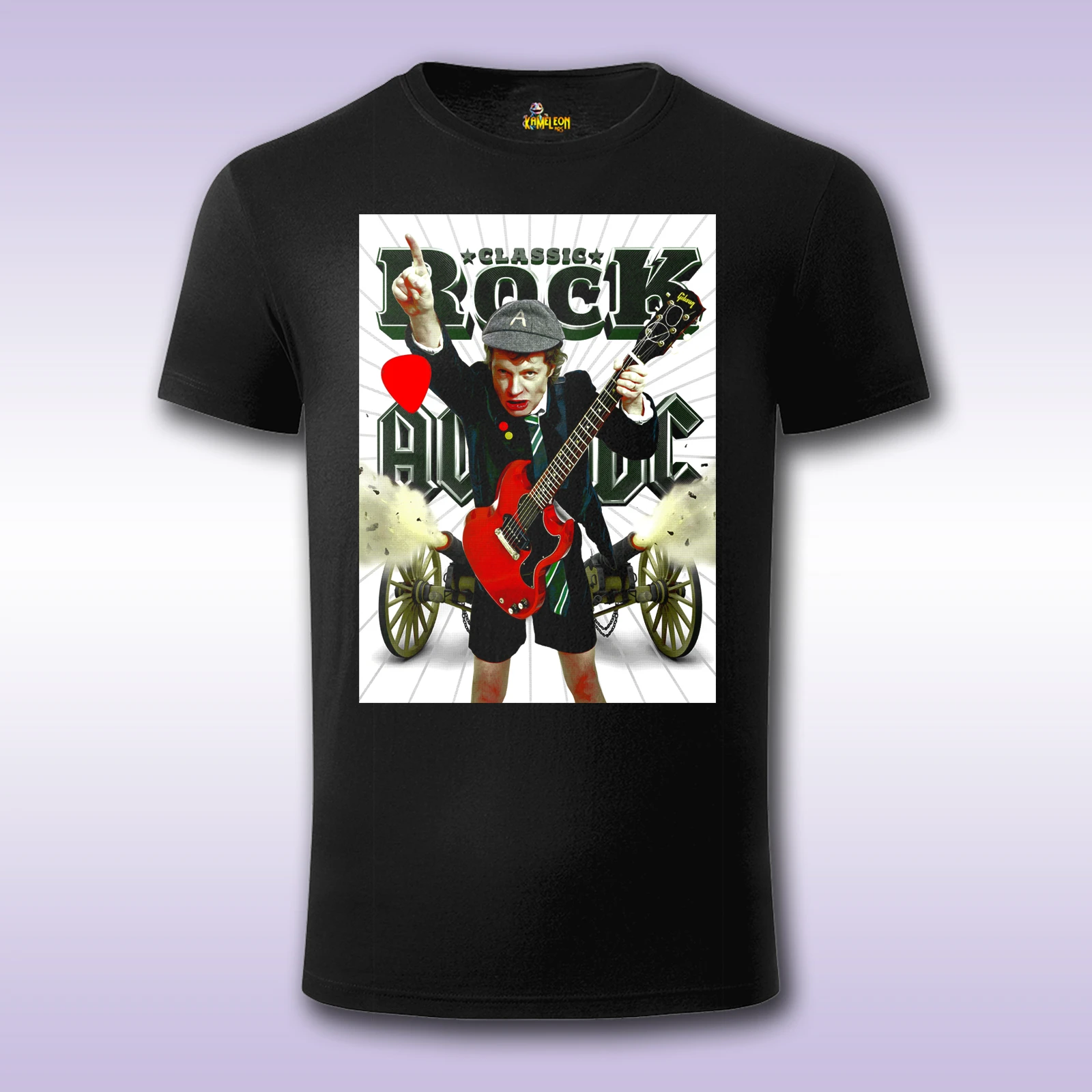 AC/DC Classic Rock – crna majica Fit sa štampom