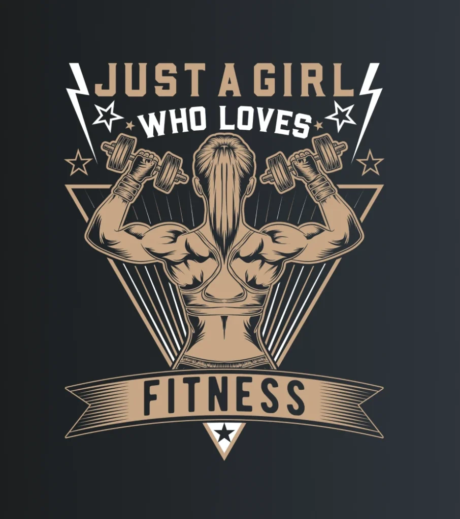 Fitness girl – majica sa štampom