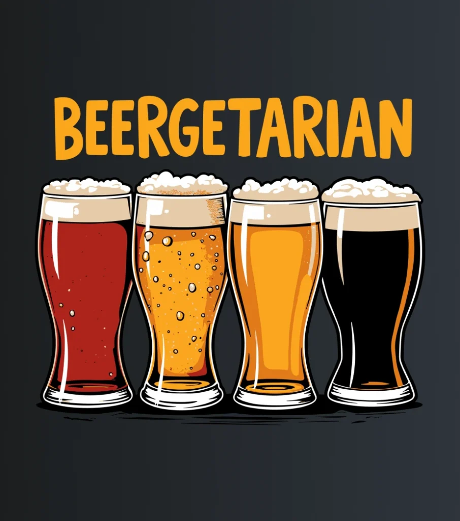 Beergetarian – majica sa štampom