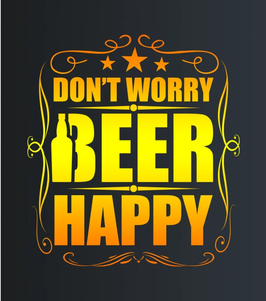 Don’t worry beer happy – majica sa štampom