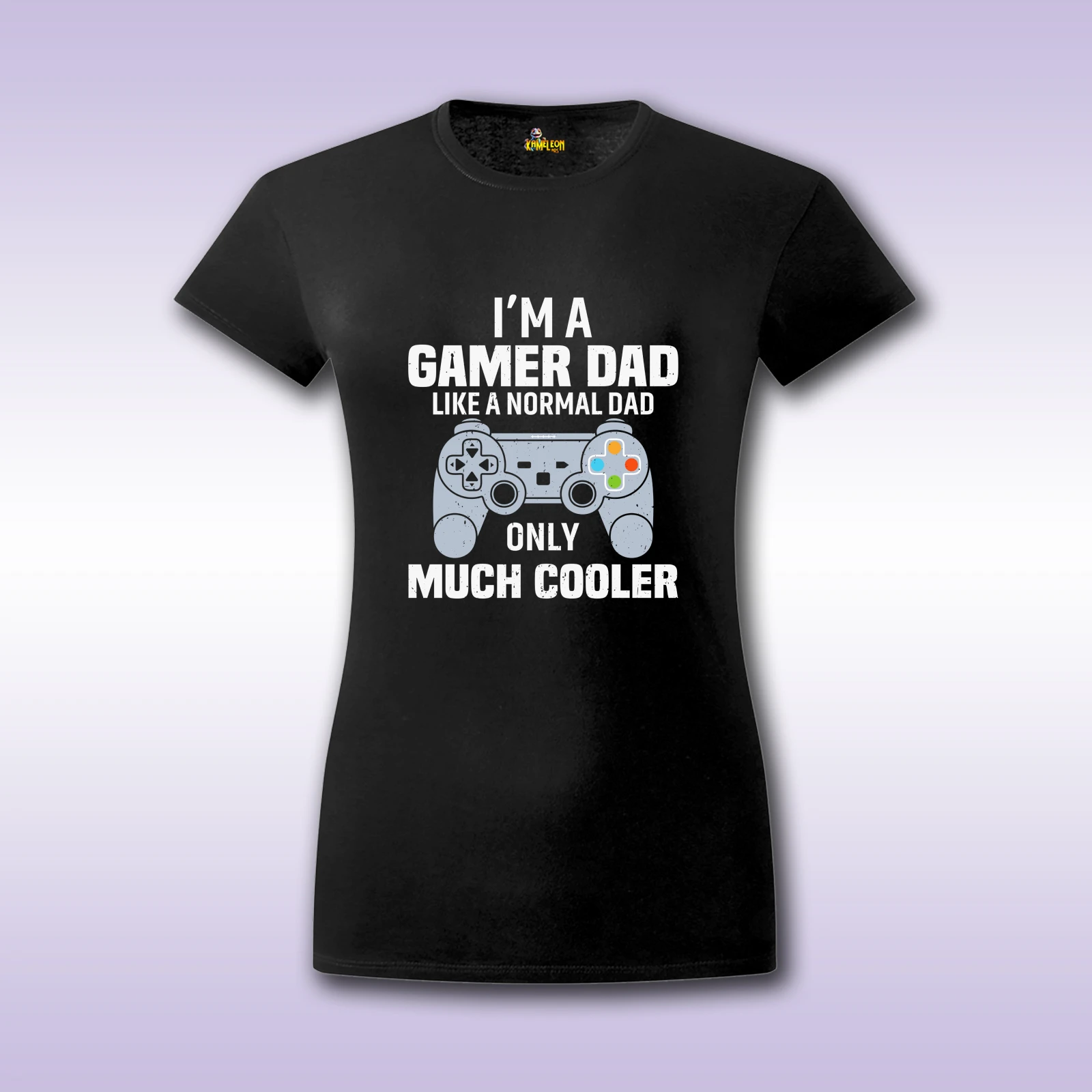Gamer Dad – crna ženska majica sa štampom