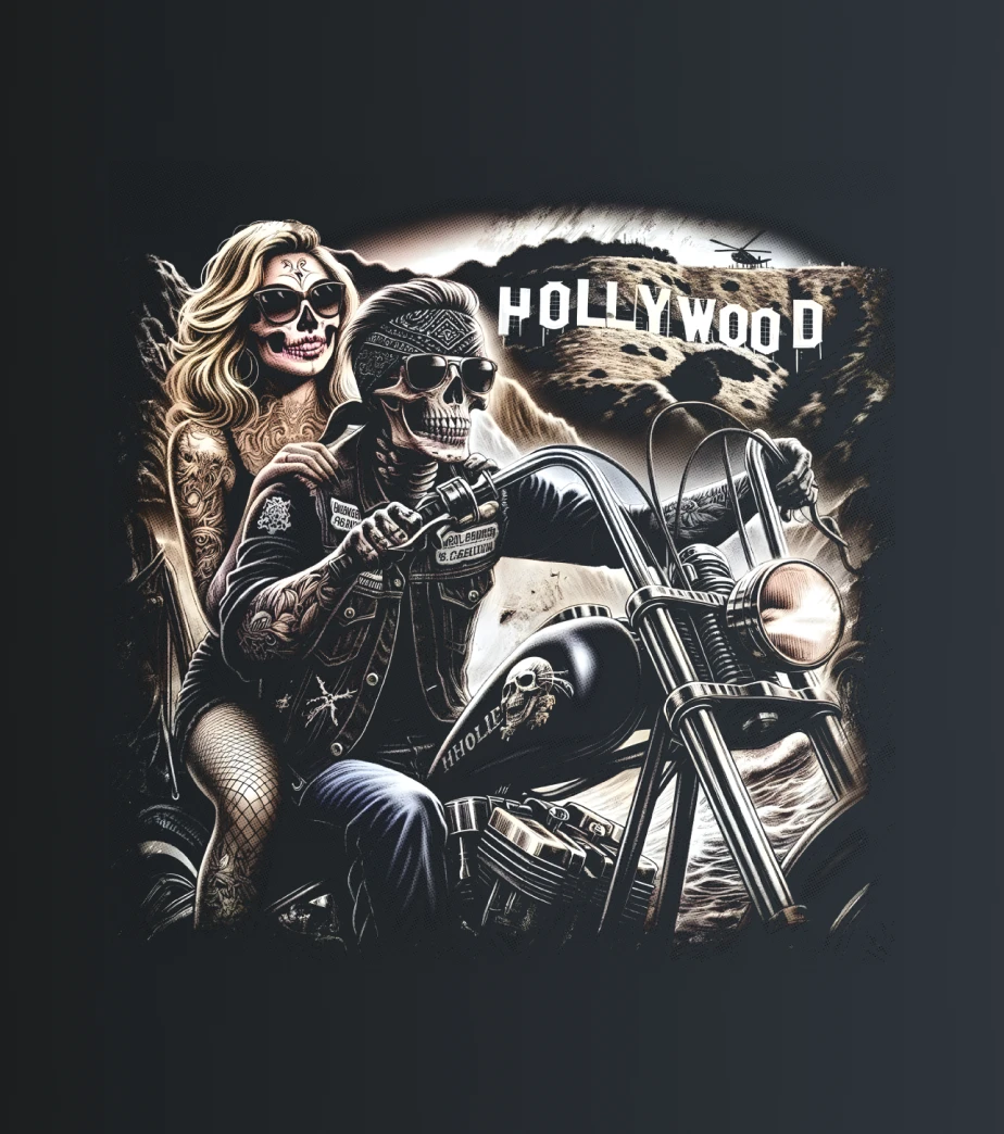 Hollywood Bikers – majica sa štampom