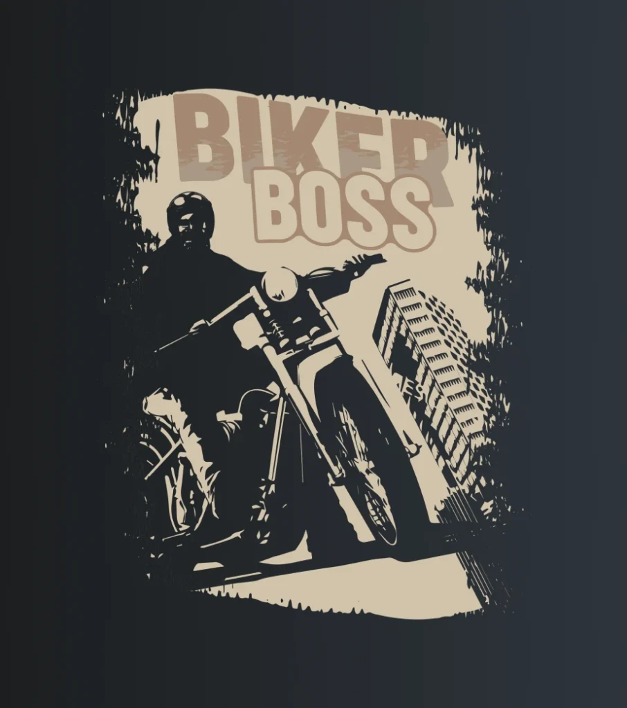 Biker Boss – majica sa štampom