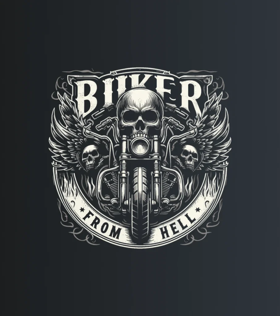 Biker from Hell – majica sa štampom