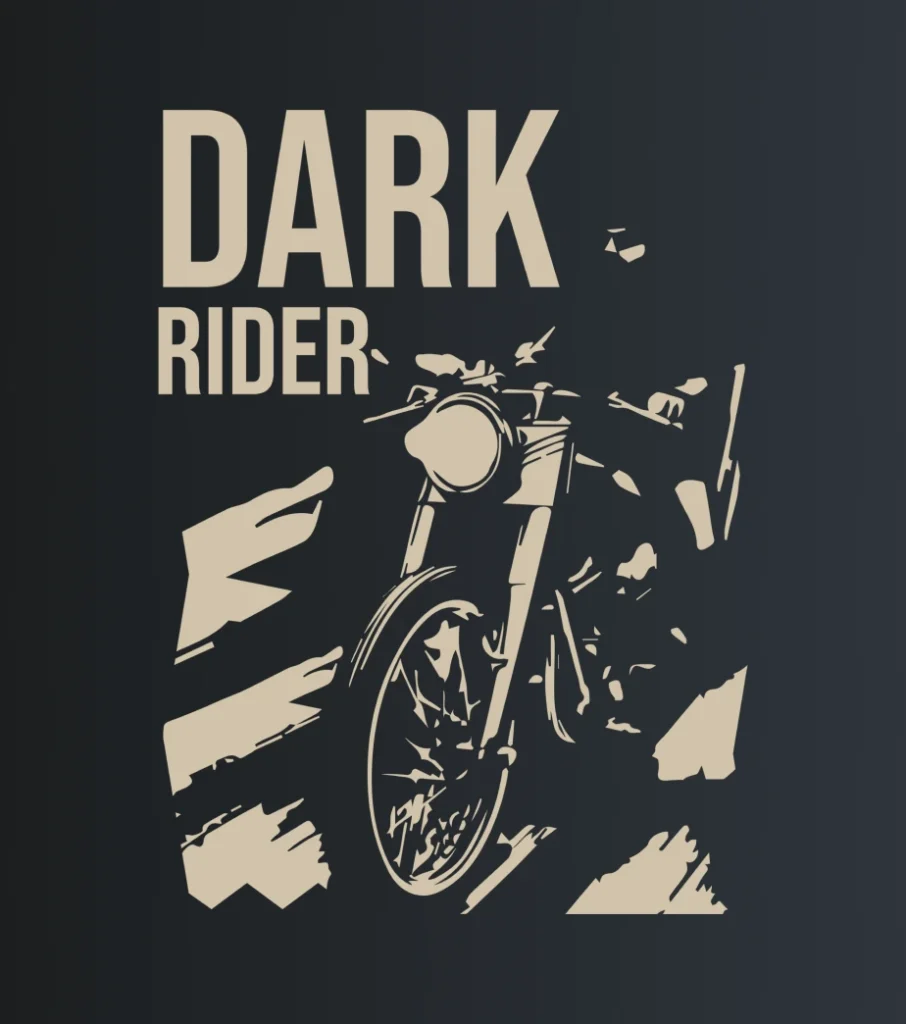 Dark Rider – majica sa štampom