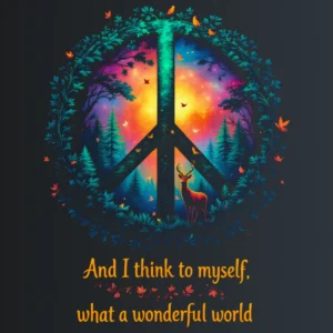 What a wonderful world – majica sa štampom