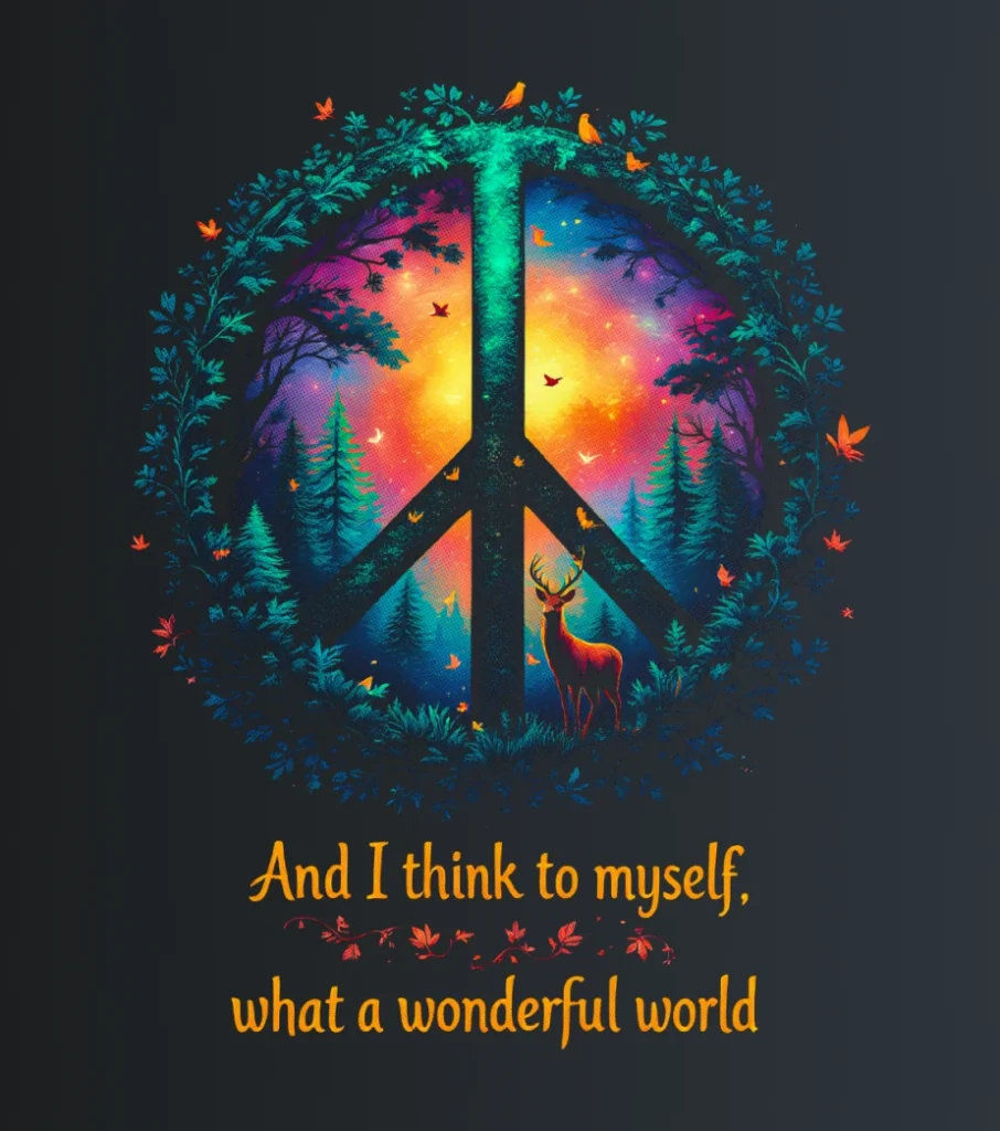 What a wonderful world – majica sa štampom