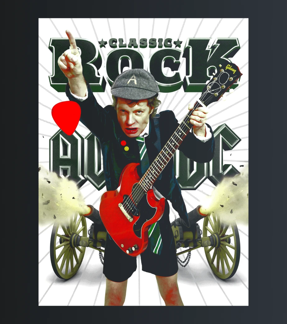 AC/DC Classic Rock – majica sa štampom