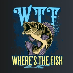WTF fish – majica sa štampom