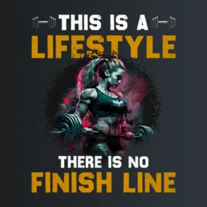 No finish line – majica sa štampom