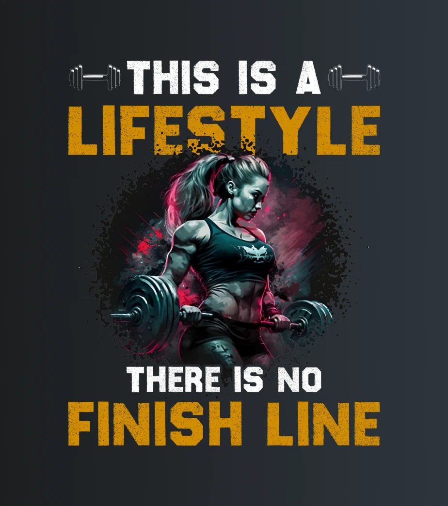 No finish line – majica sa štampom