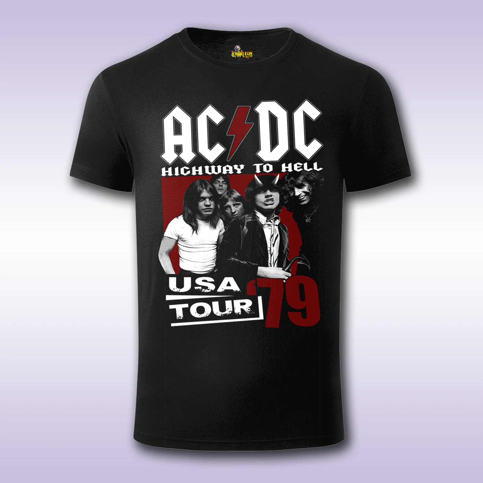 AC/DC Highway USA – crna majica Fit sa štampom