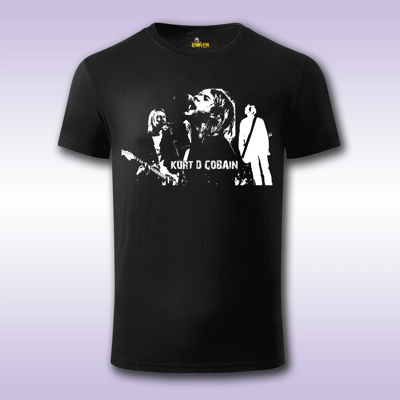 Kurt Cobain – crna majica Fit sa štampom