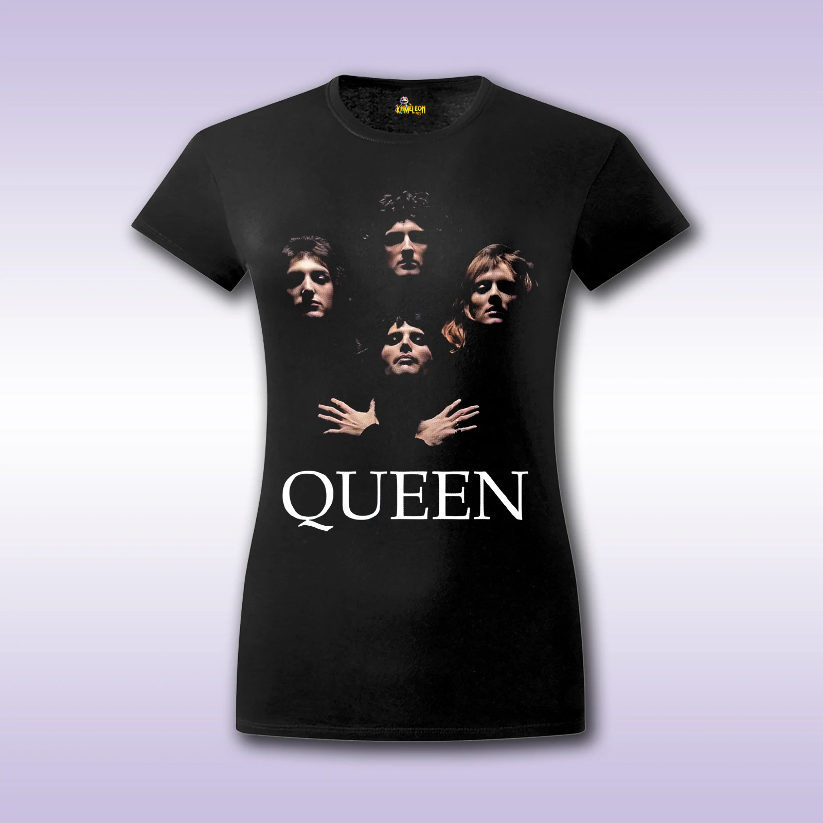 Queen 1 – crna ženska majica sa štampom