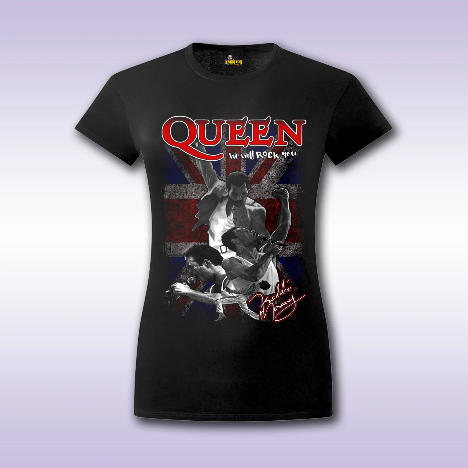 Queen 3 – crna ženska majica sa štampom