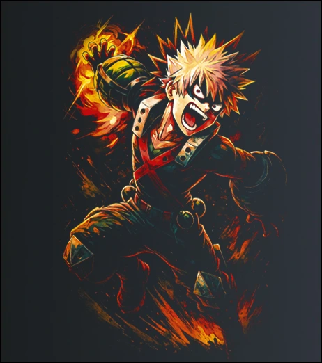 Katsuki Bakugo – My Hero Academia – majica sa štampom