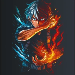Shoto Todoroki – My Hero Academia – majica sa štampom