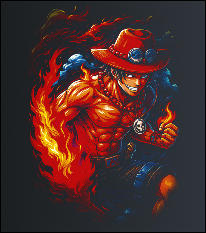 Portgas D. Ace – One Piece – majica sa štampom