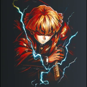 Zenitsu Agatsuma – Demon Slayer – majica sa štampom