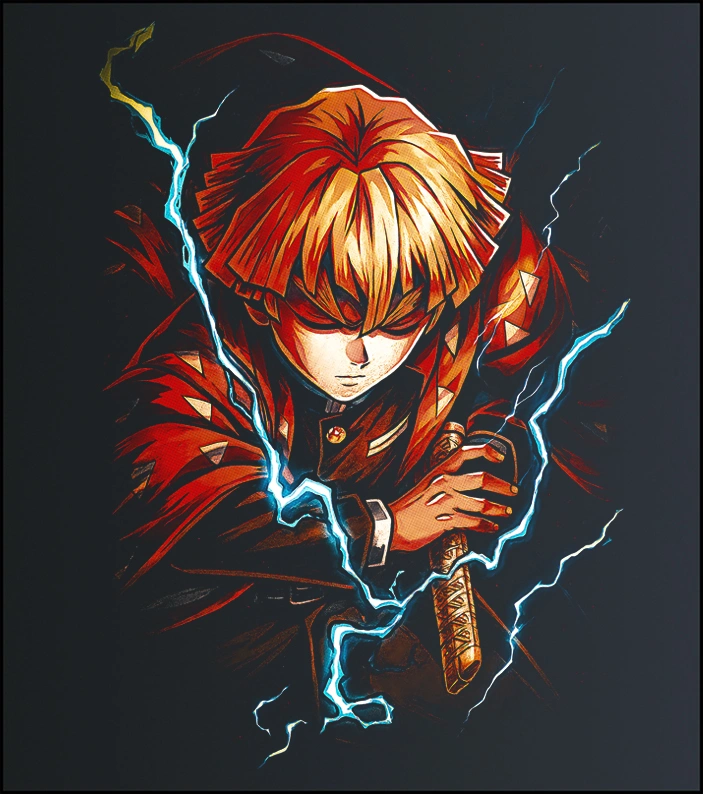 Zenitsu Agatsuma – Demon Slayer – majica sa štampom