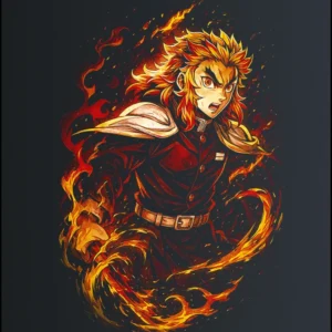 Kyojuro Rengoku – Demon Slayer – majica sa štampom