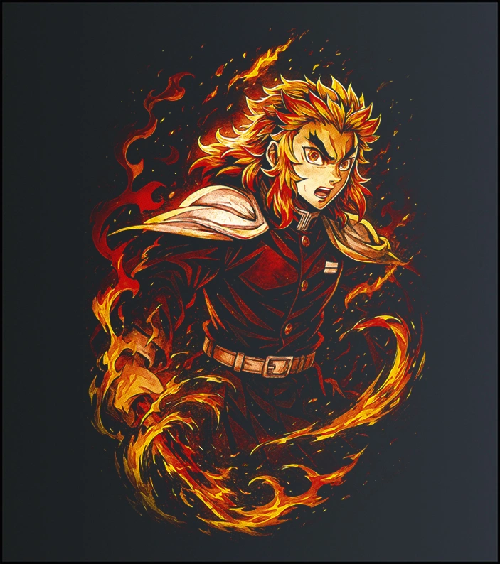 Kyojuro Rengoku – Demon Slayer – majica sa štampom