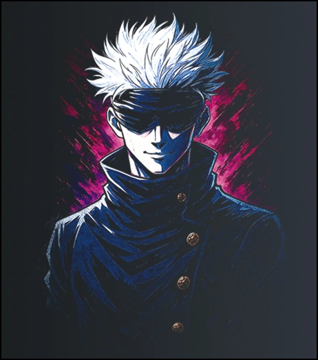Satoru Gojo 3 – Jujutsu Kaisen – majica sa štampom