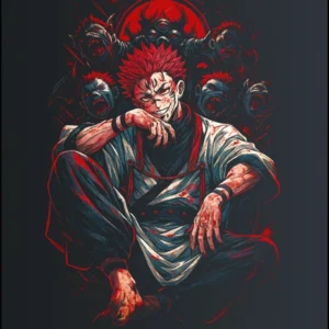 Ryomen Sukuna – Jujutsu Kaisen – majica sa štampom