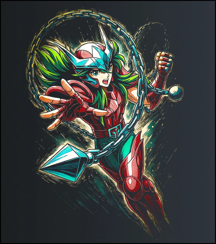 Andromeda Shun – Saint Seiya – majica sa štampom