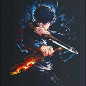 Sung Jin-Woo – Solo Leveling – majica sa štampom