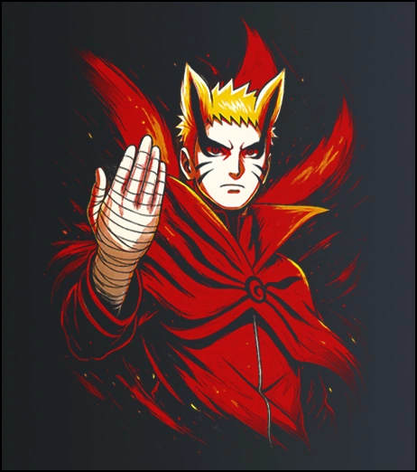 Naruto Uzumaki Baryon mode – majica sa štampom