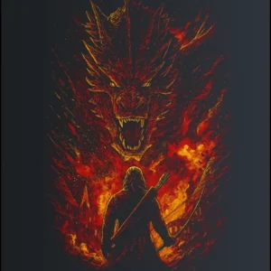 Game of Thrones -Balerion – majica sa štampom