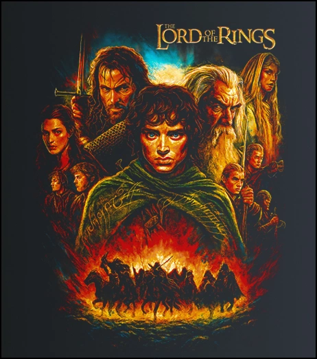 Lord of the Rings – majica sa štampom