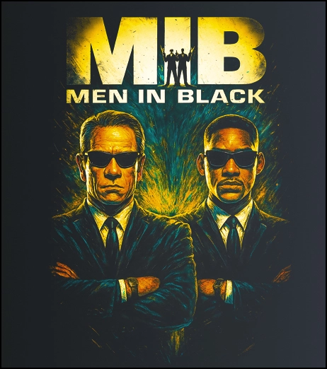 Men in Black – majica sa štampom
